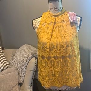 Mustard yellow tank top